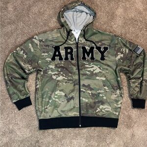 The Bradford Exchange Camouflage Hoodie with Gray Lining